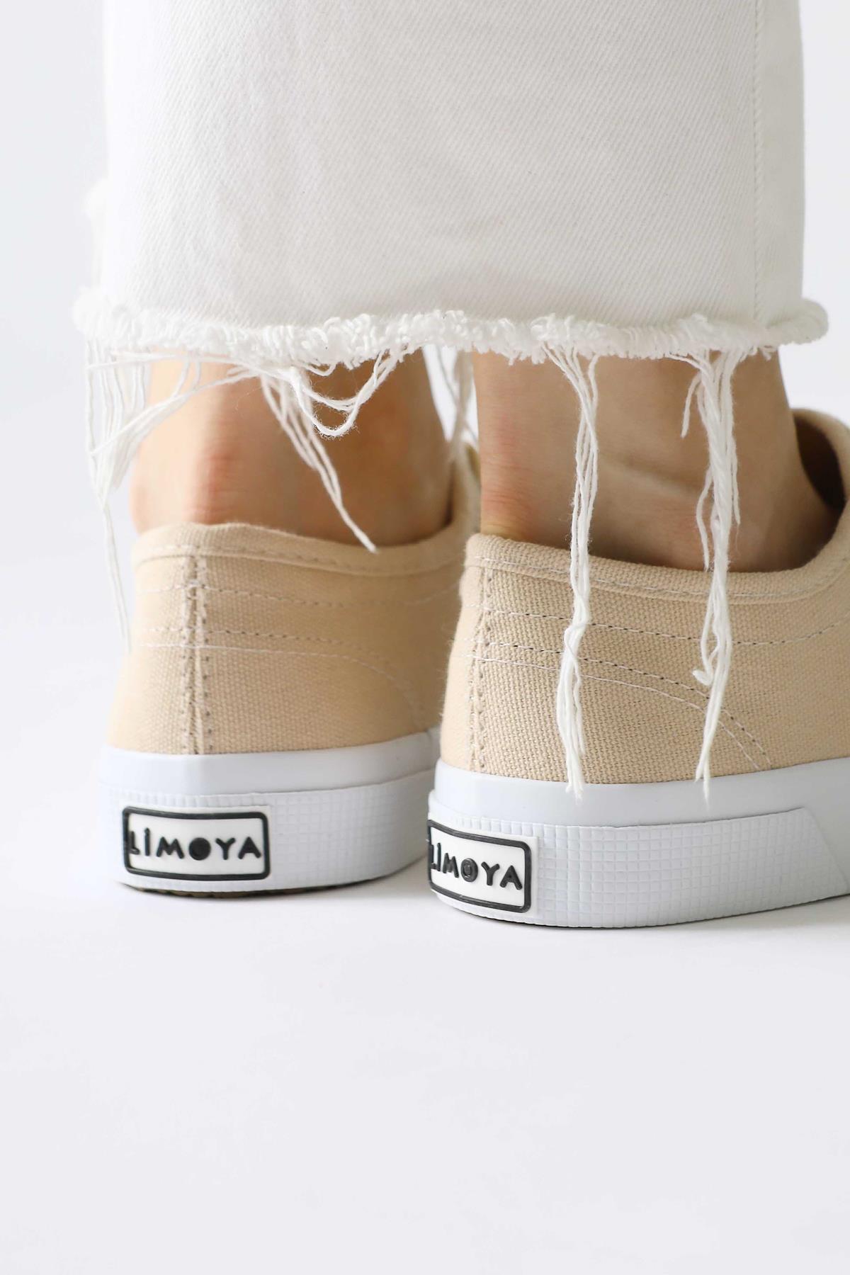 Timon – Beige Linen Sneaker
