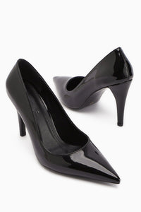 Nancy Women's Black Patent Leather Stiletto Heels