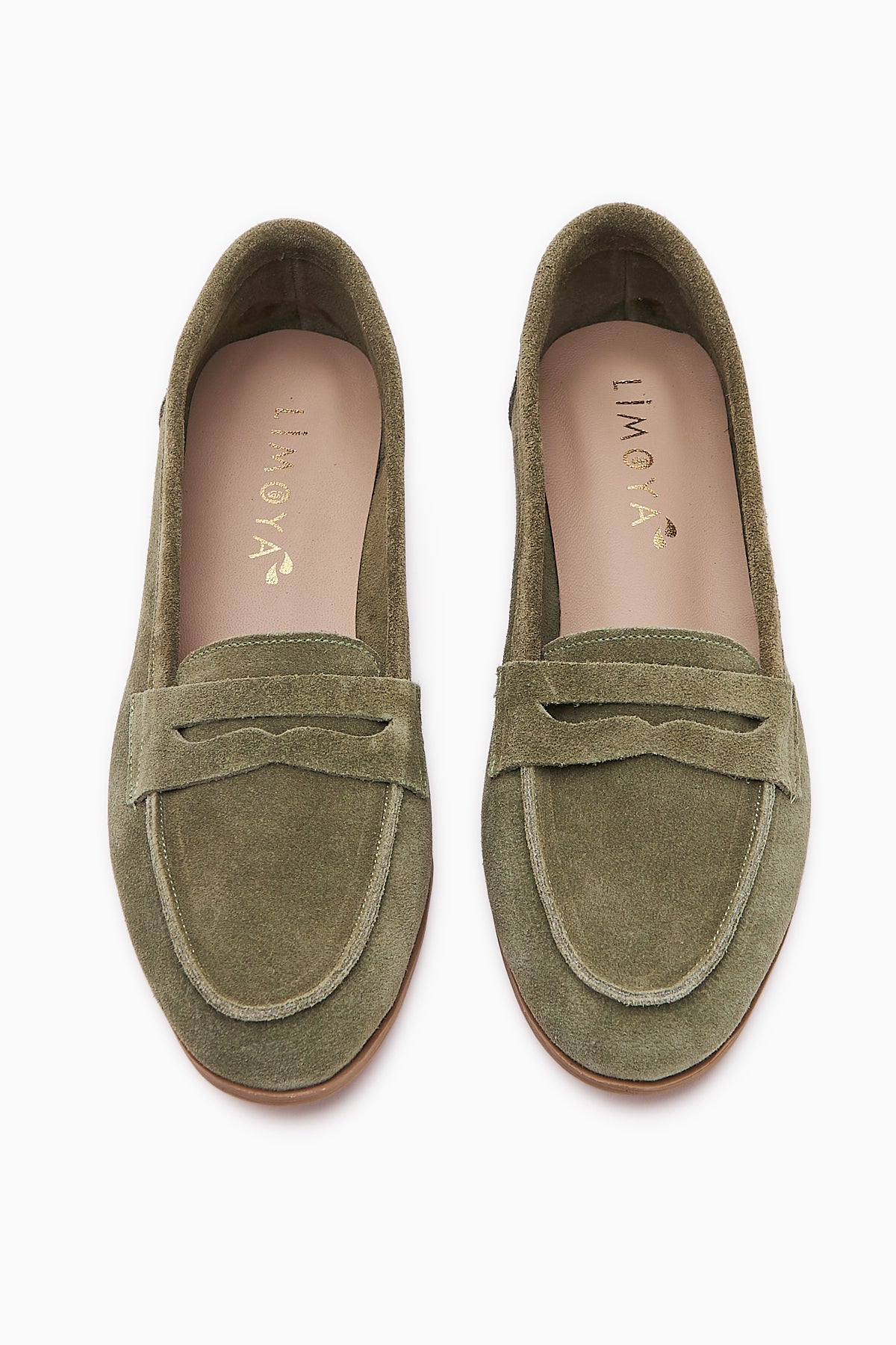 Solina – Genuine Leather Olive Suede Casual Loafer