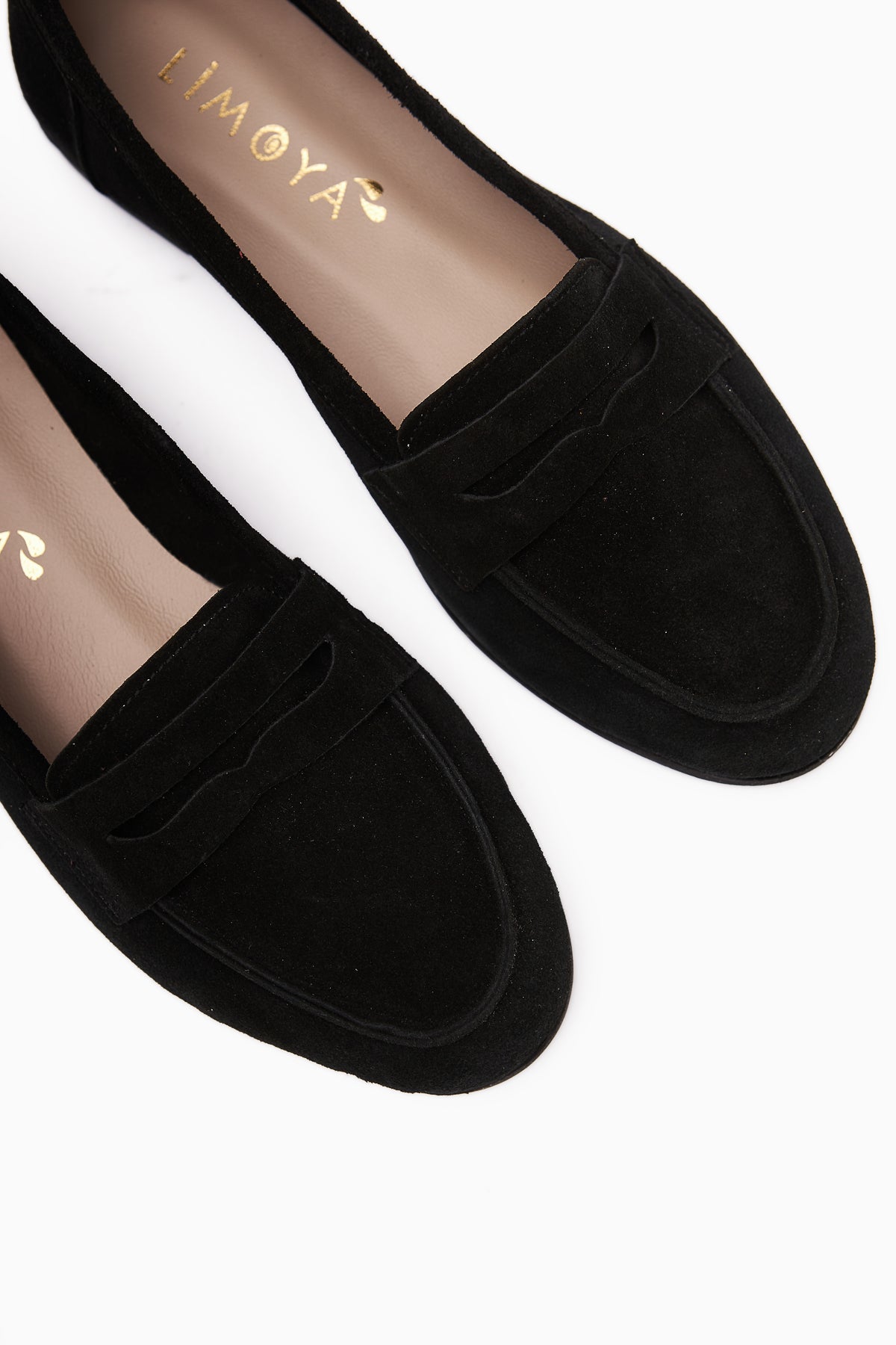 Solina – Genuine Leather Black Suede Loafer (Women)