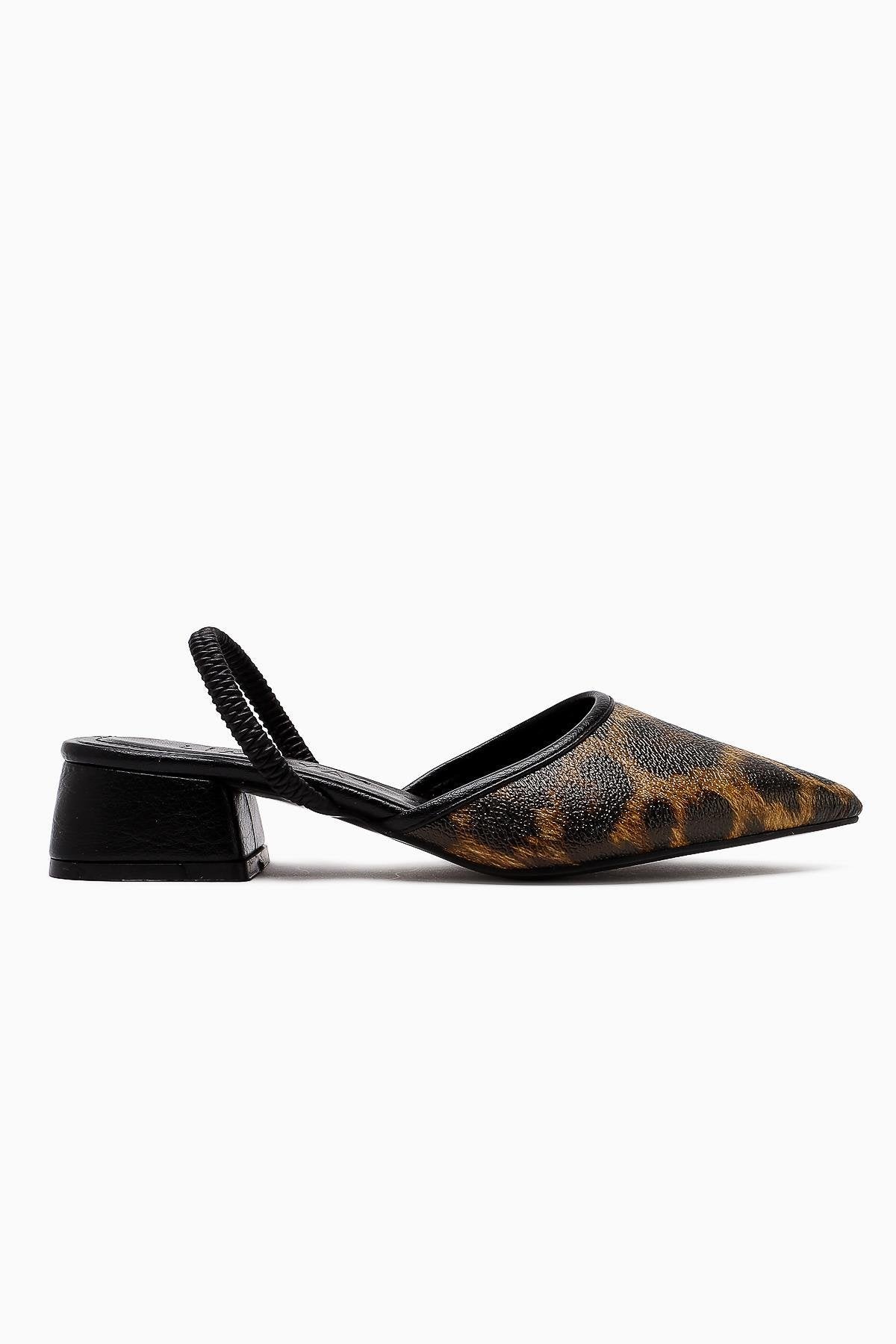 Rosa – Leopard Pointed-Toe Low-Heel Sandal (Women)
