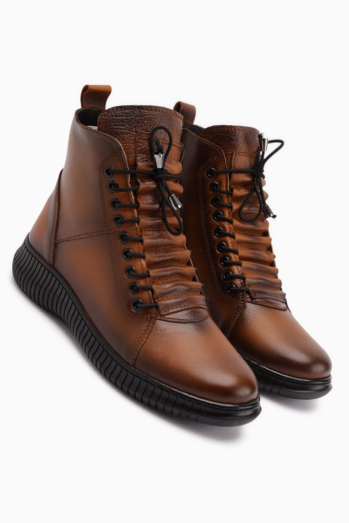 Jina Genuine Leather – Cognac Lace-Up Boot (Women)