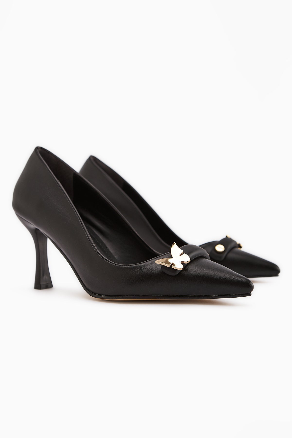 Misa – Black Buckle-Detail Stiletto (Women)