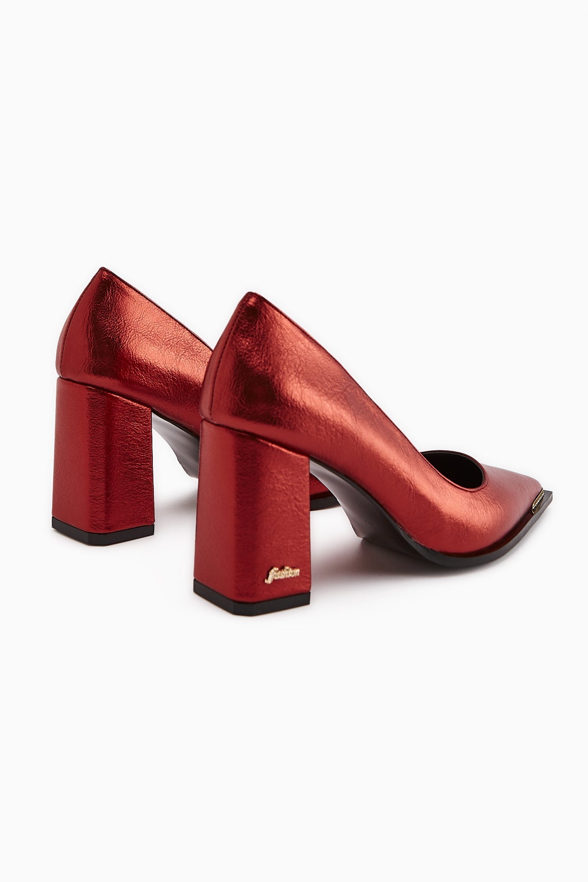 Bonny Red Chunky Heel Women's Shoes