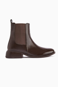 Juta Coffee Elastic Pull-On Women's Boots