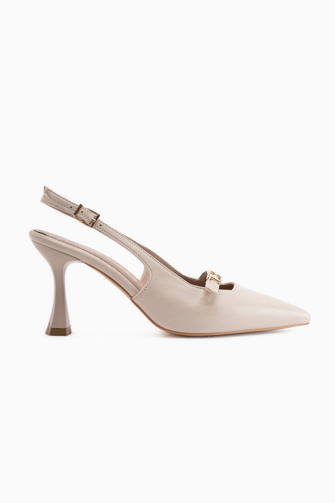 Olivia Beige Women’s Heeled Shoes