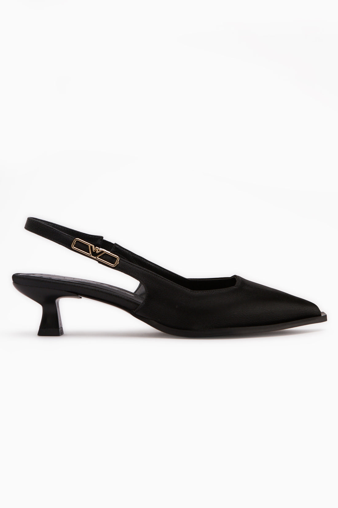 Gina Black Short Heeled Women’s Shoes