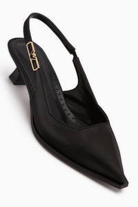 Gina Black Short Heeled Women’s Shoes
