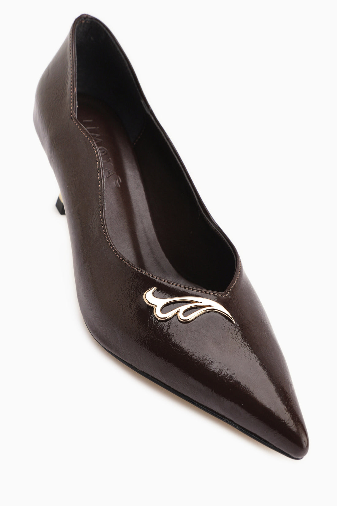 Liona Brown Buckle Detailed Women’s Heeled Shoes Stiletto