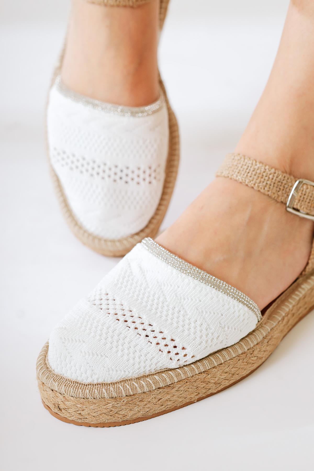 Lorna White Espadrilles Casual Shoes