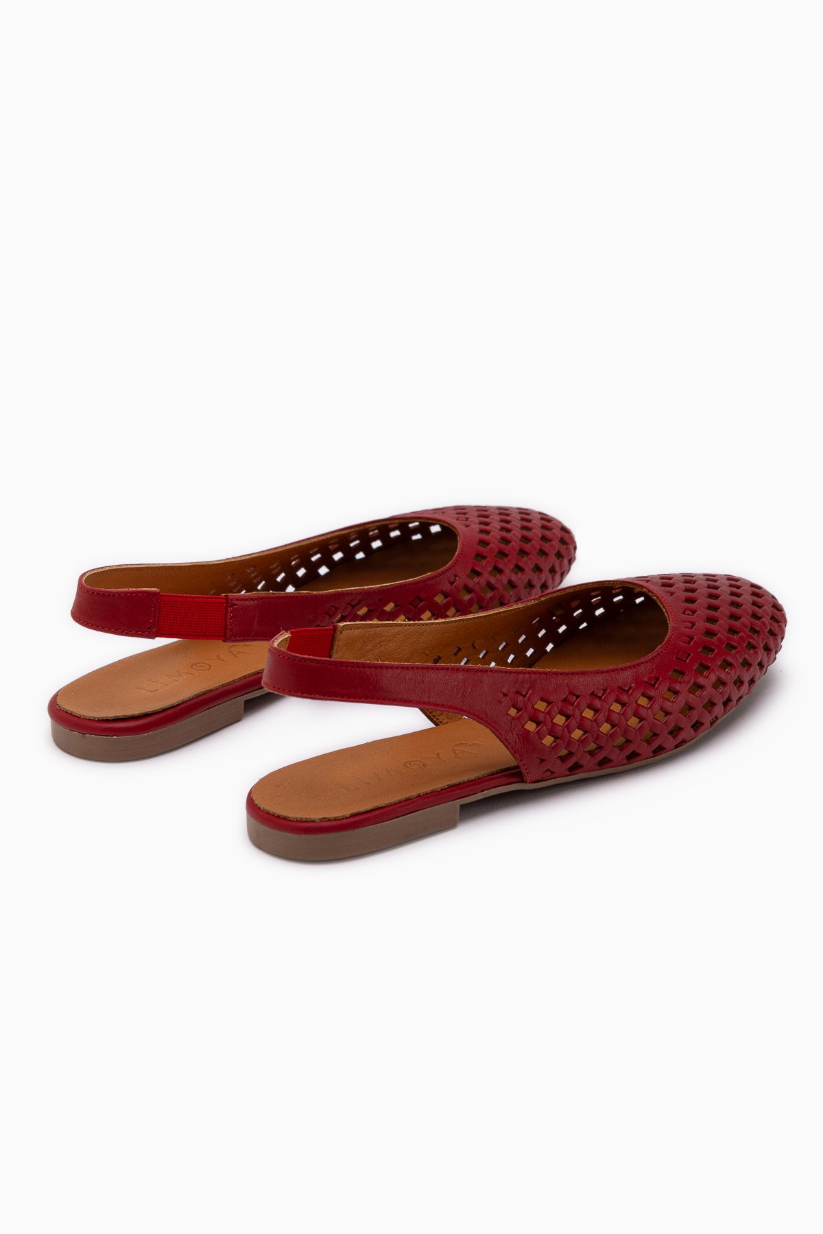 Monalis Genuine Leather Red Elastic Women’s Sandal