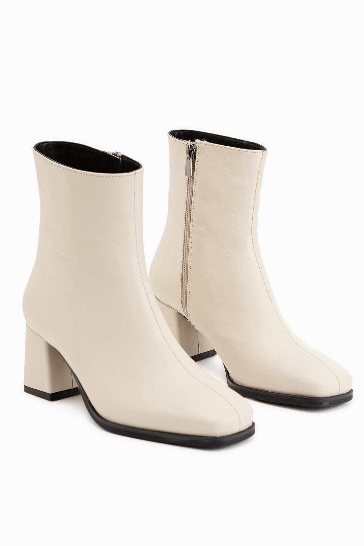 Margot Beige Square Toe Women’s Boots
