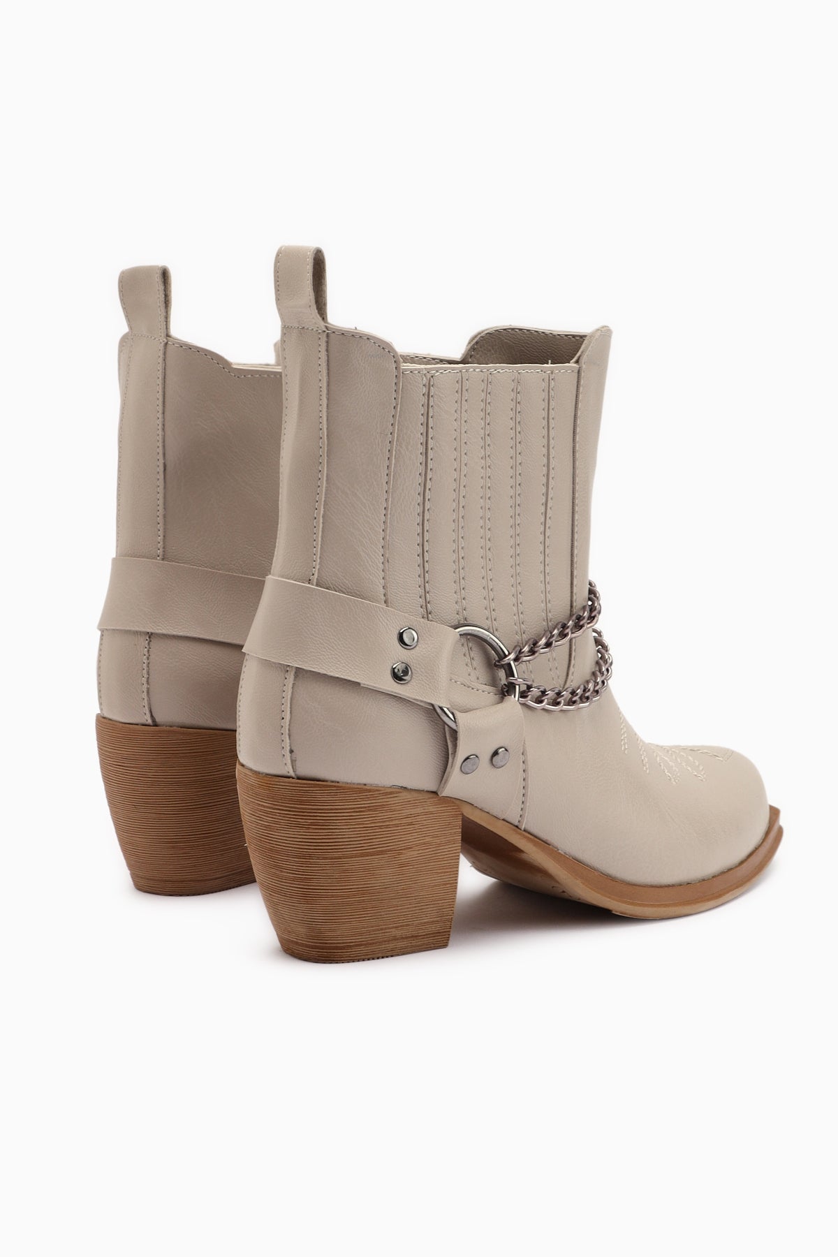 Deana Beige Embroidered Women's Western Boot