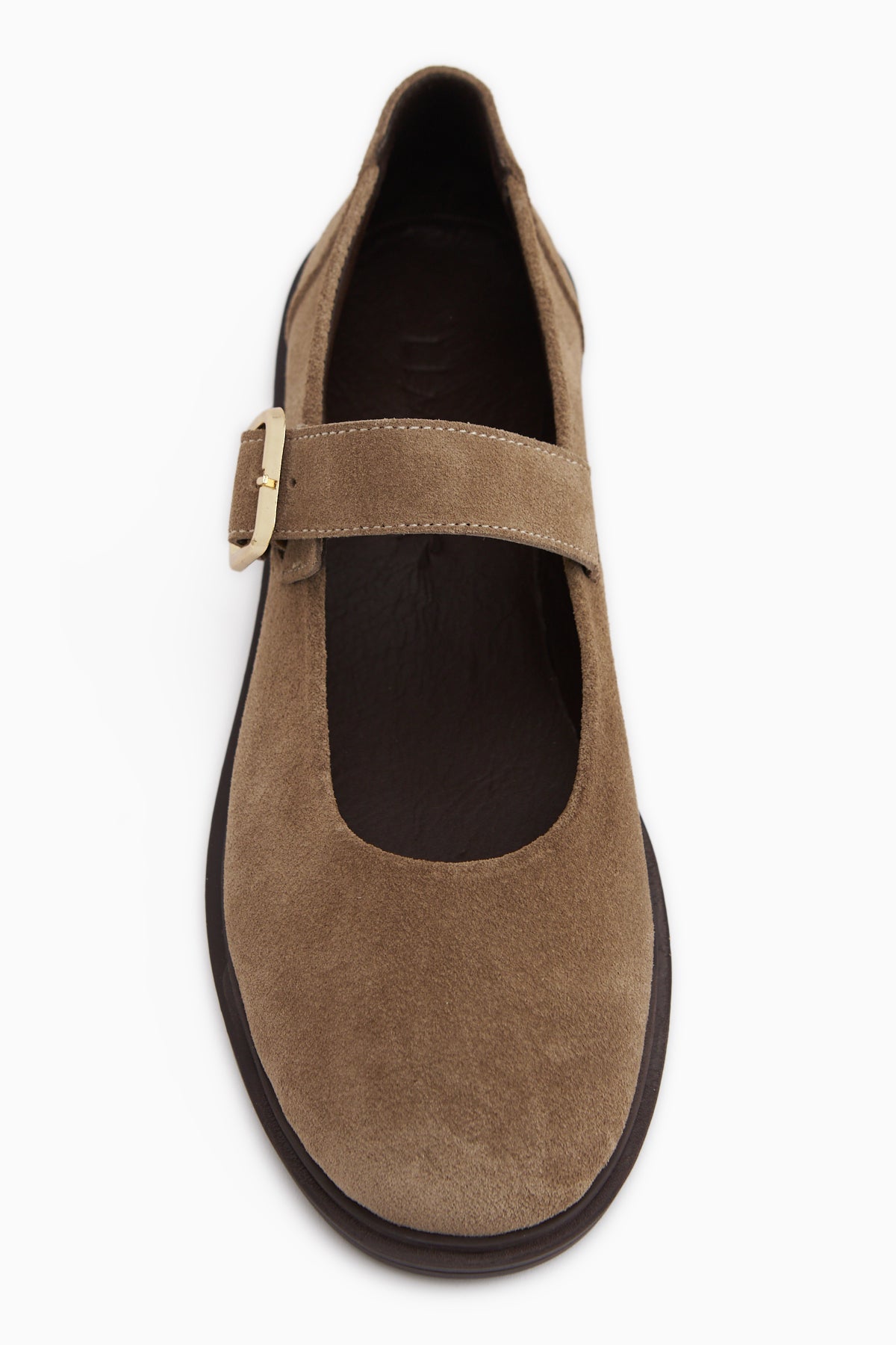 Senta Genuine Leather Mink Suede Buckled Women’s Casual Shoes