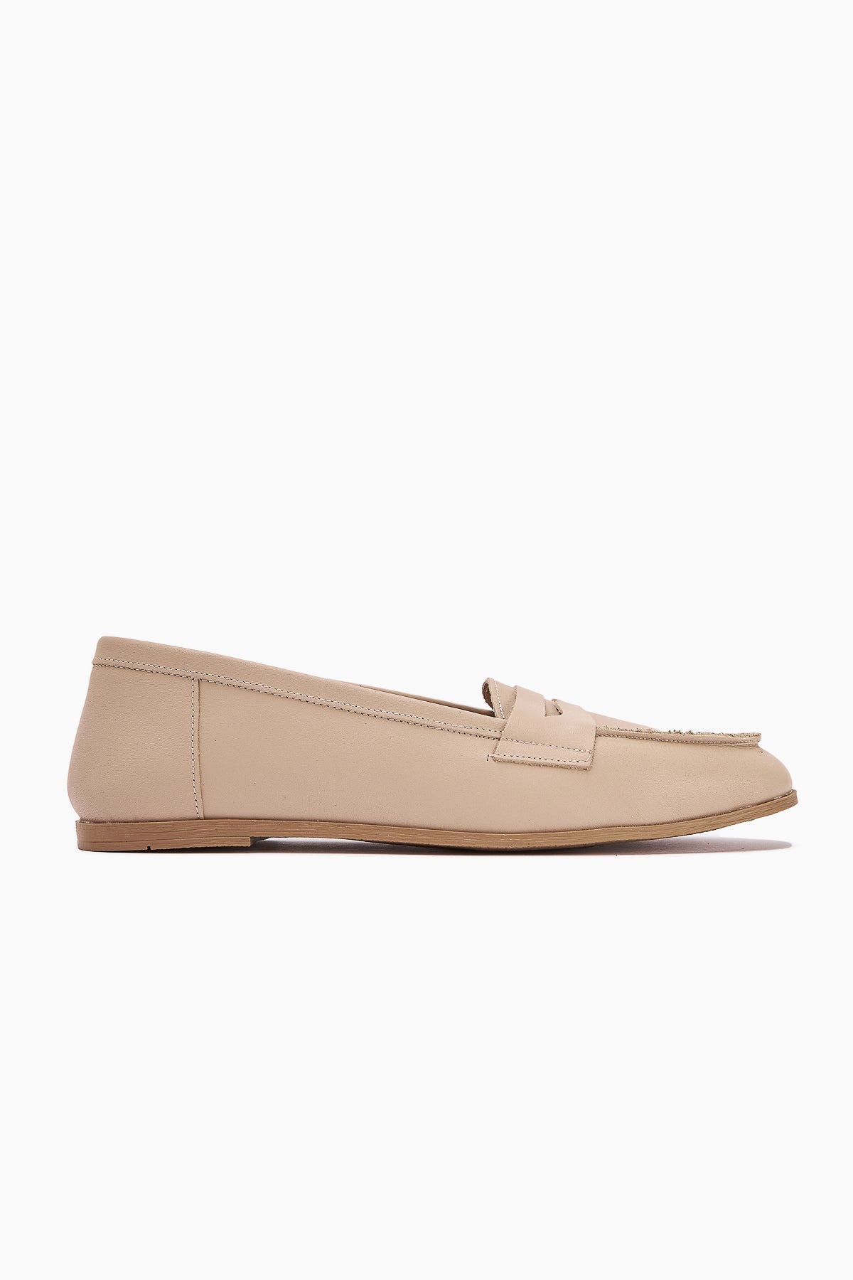 Solina – Genuine Leather Nude Casual Loafer