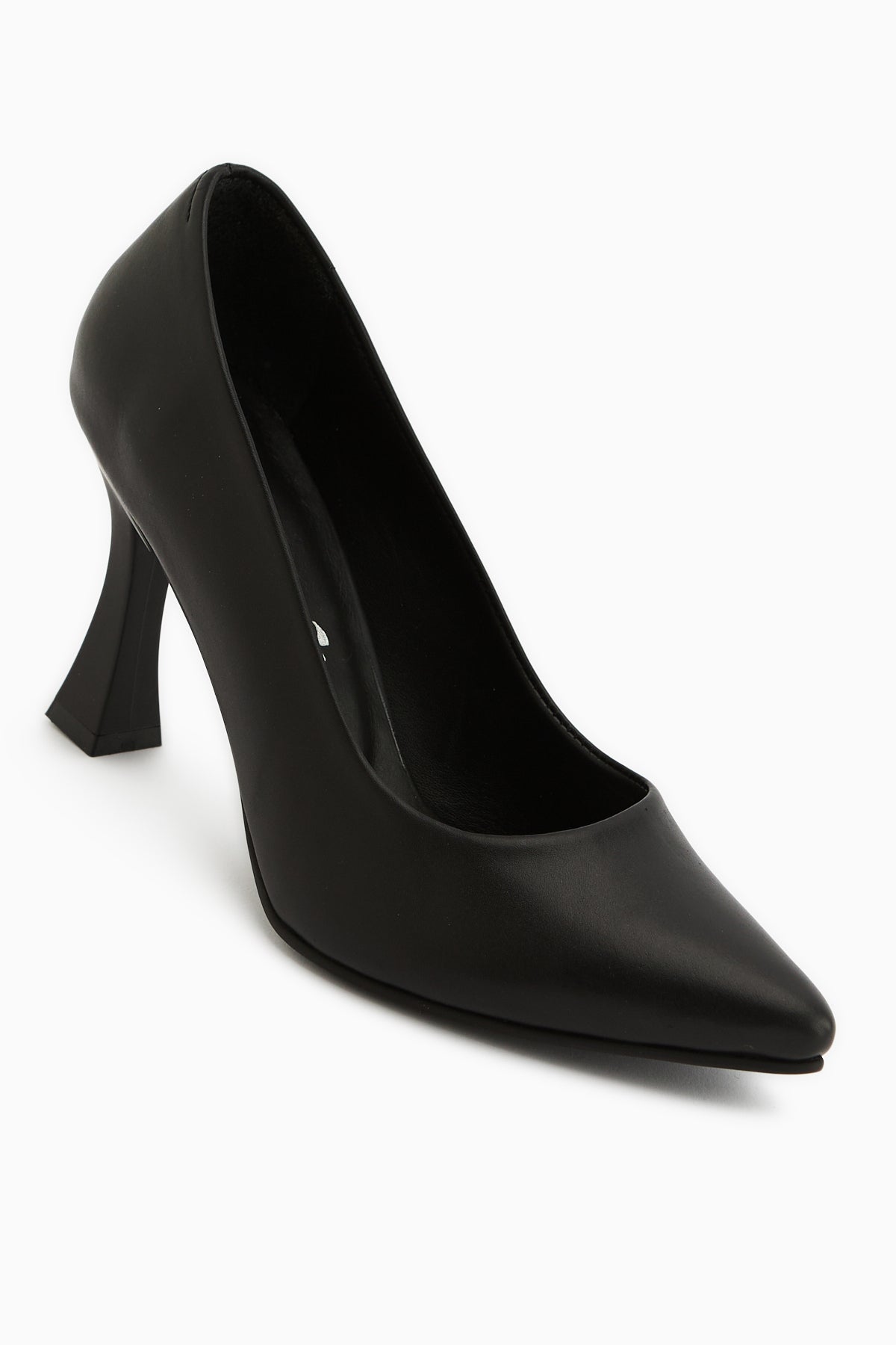 Helen Genuine Leather Black Stiletto Women’s Heeled Shoes
