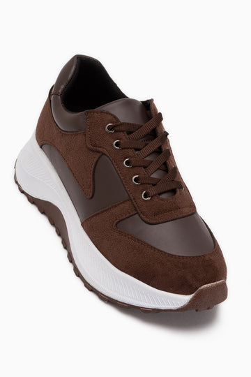 Jolina Brown Suede Detailed Women’s Sneakers
