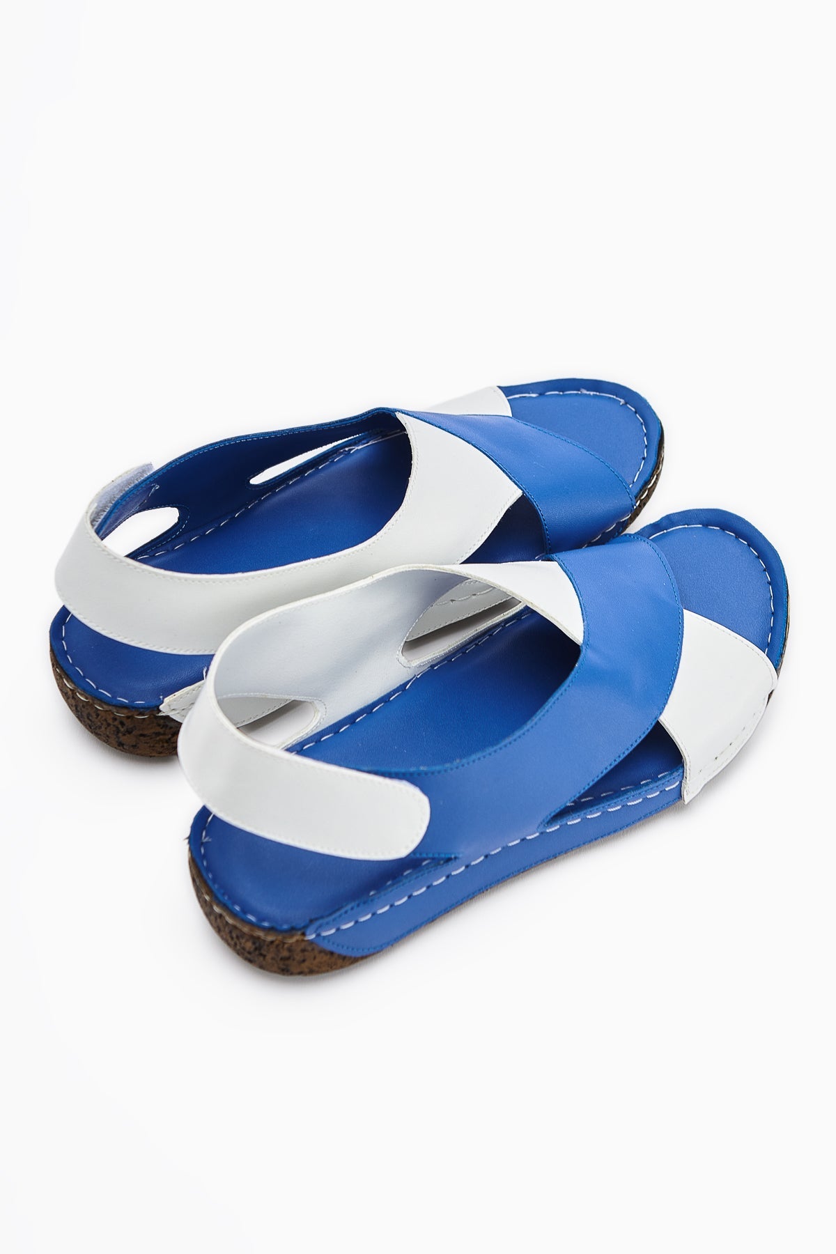 Margit – Royal Blue Cross-Strap Sandal (Women)