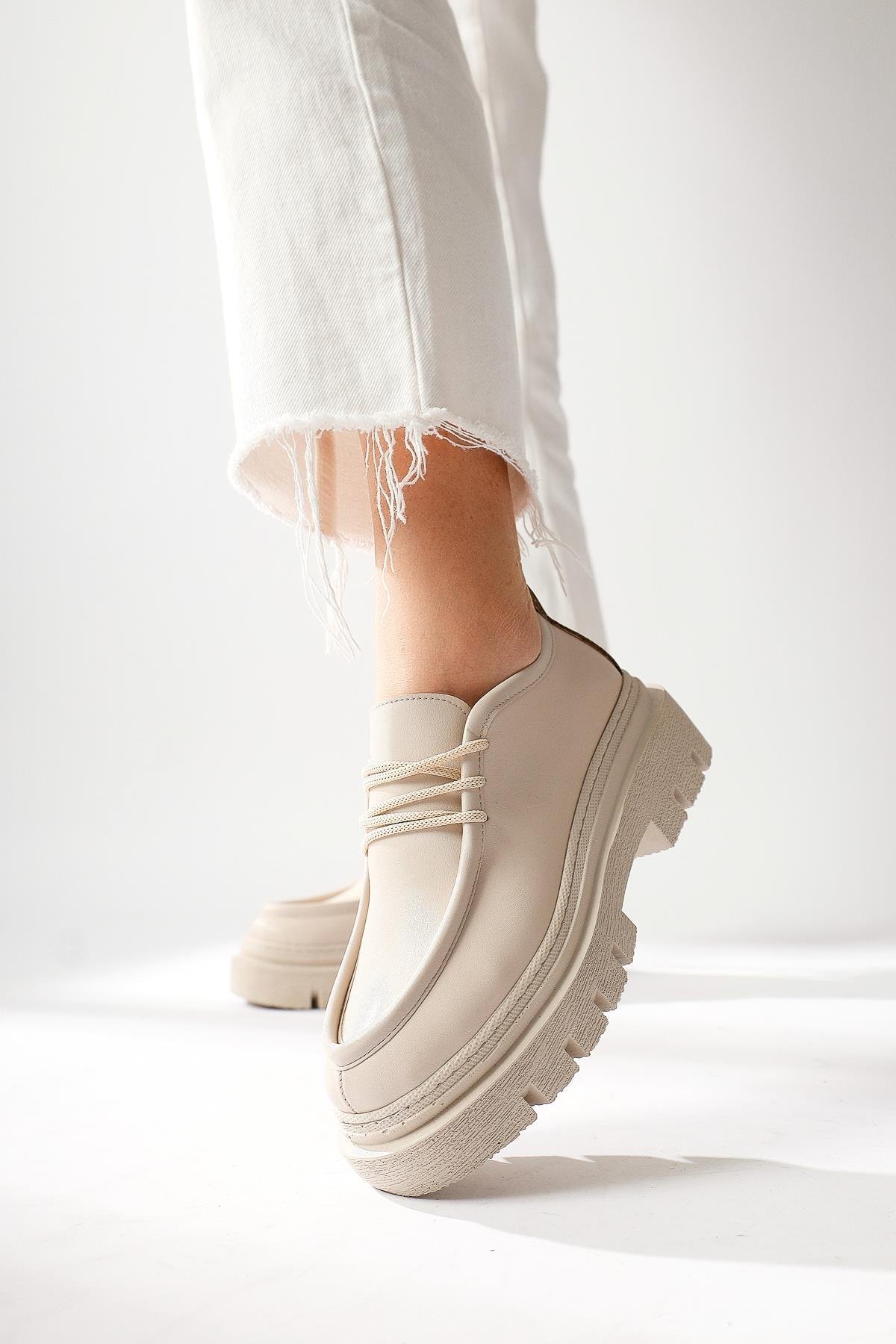 Henrica – Nude Thick-Sole Loafer (Women)