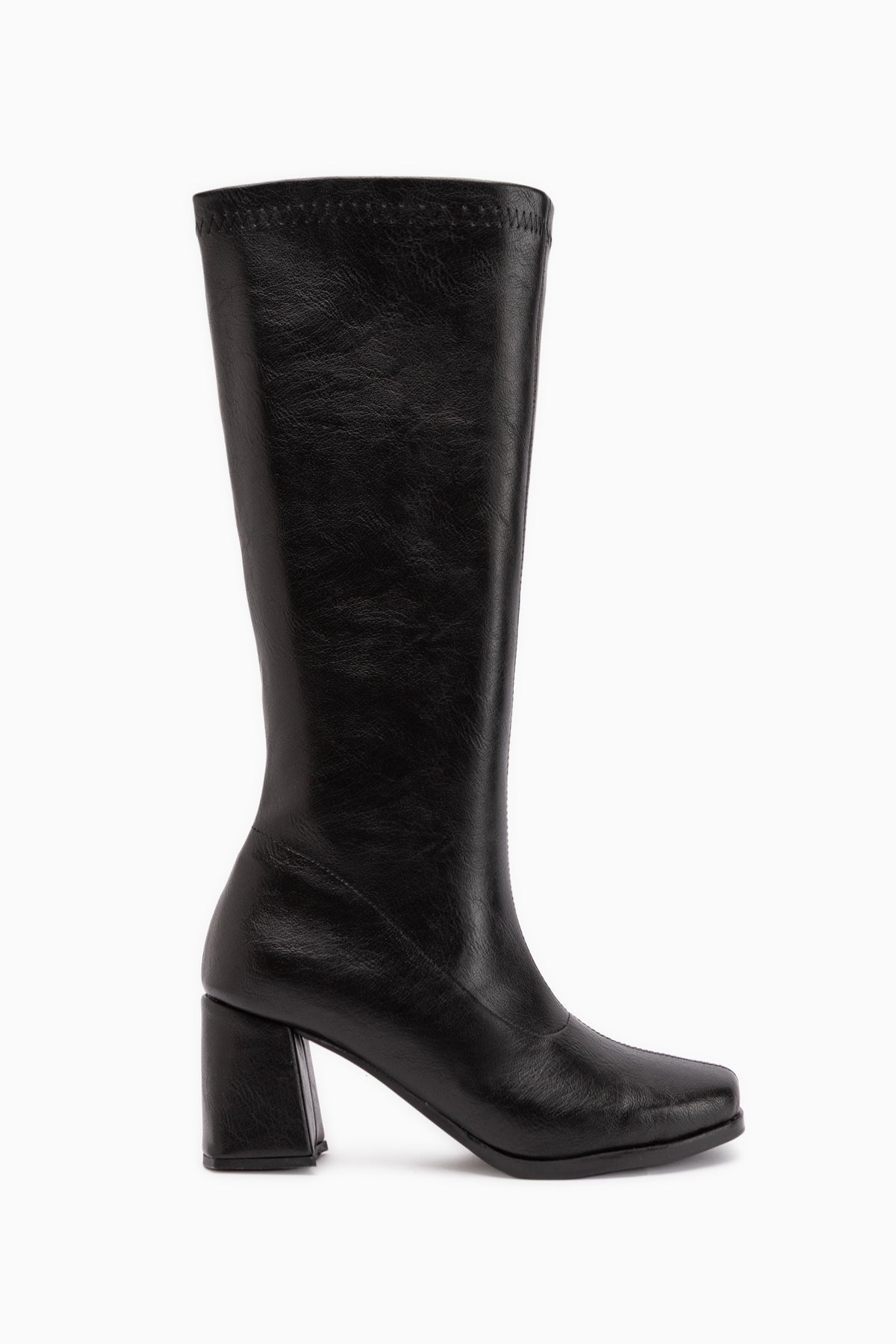 Evie Black Square Toe Women’s Stretch Boots