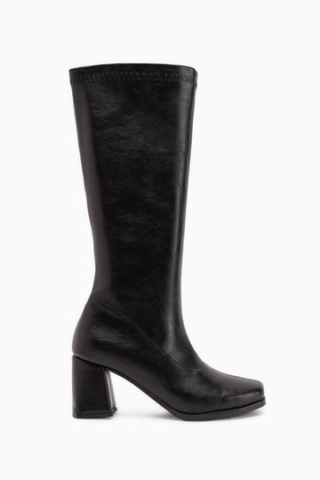 Evie Black Square Toe Women’s Stretch Boots