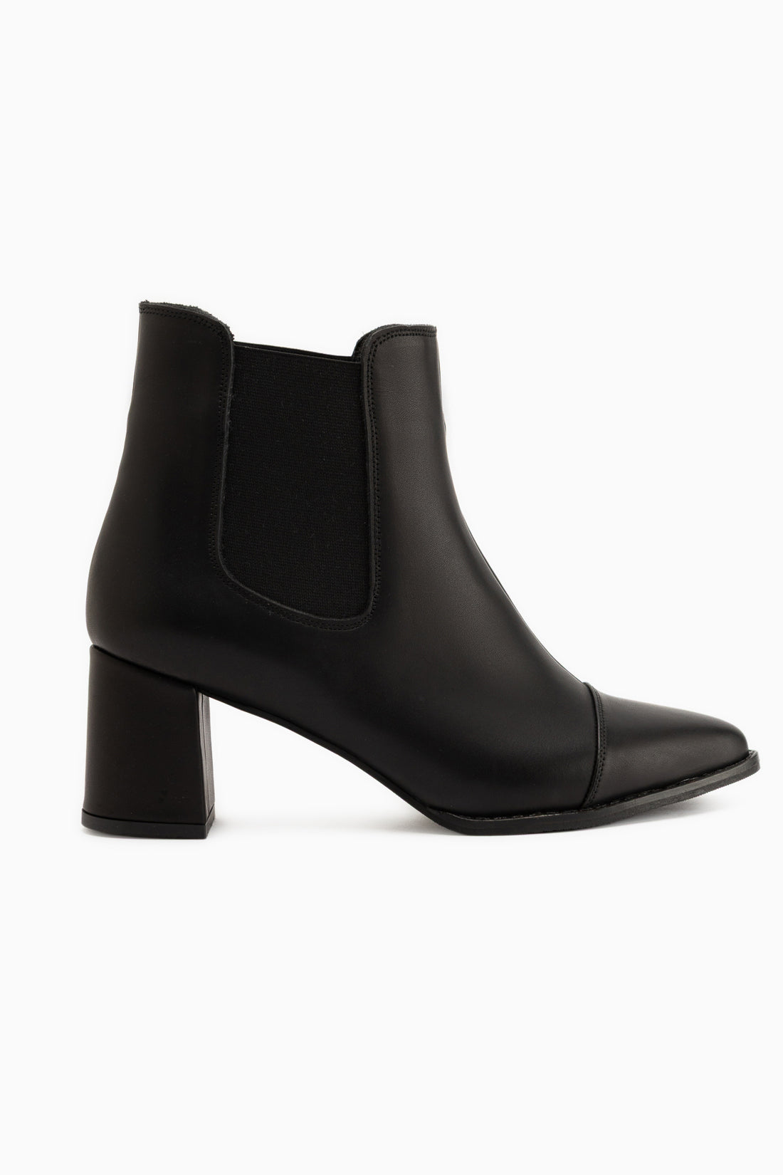 Carol Genuine Leather Black Heeled Women’s Boots