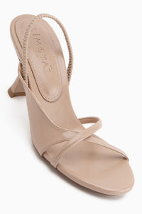 Noria Beige Elastic Women’s Heeled Shoes