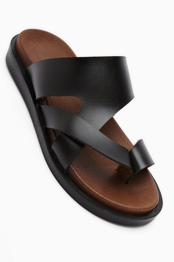 Candra Black Thong Women’s Slippers