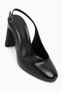 Dorte Black Thick Heeled Women’s Shoes