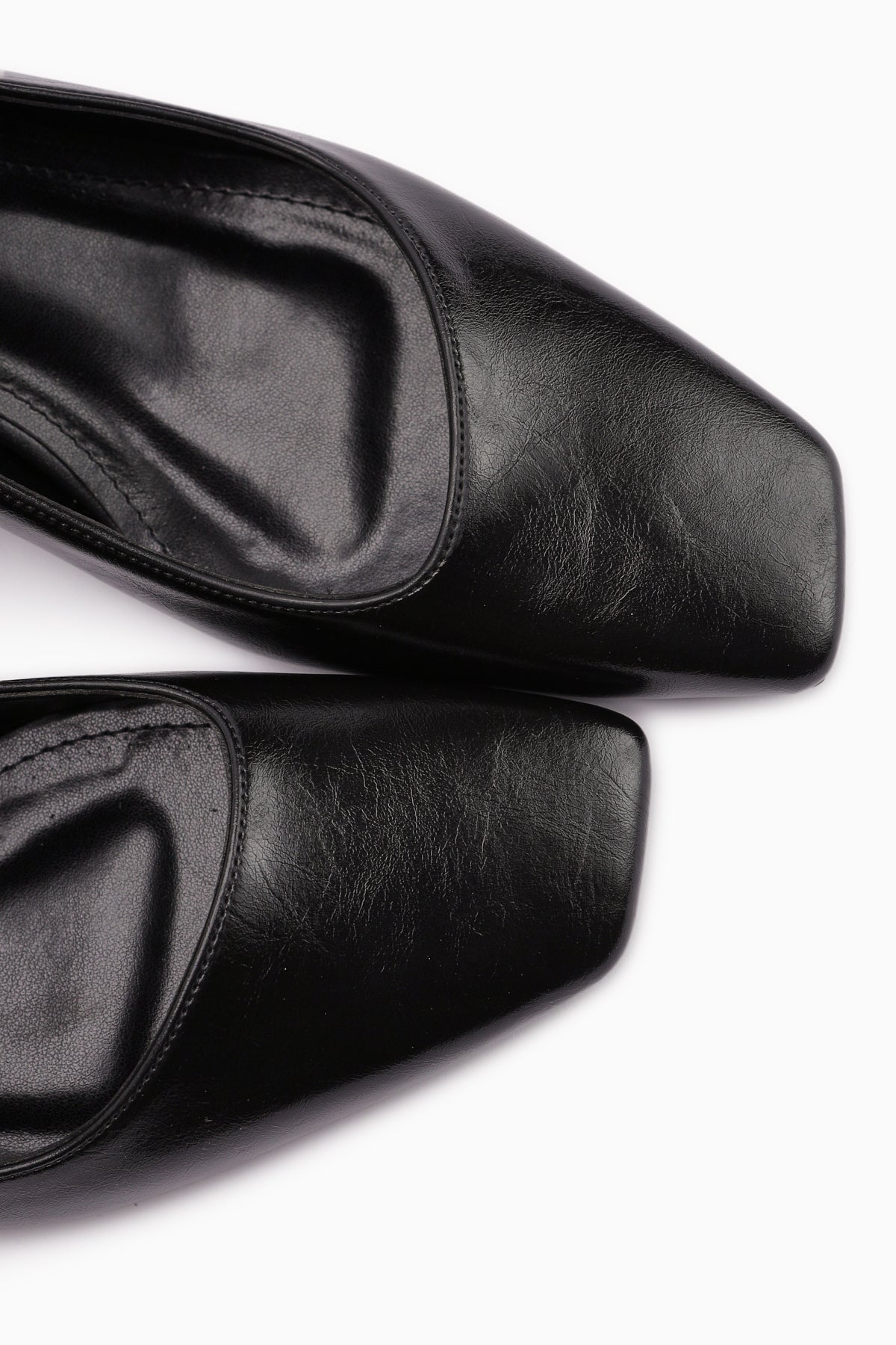 Jelina Black Chunky Heeled Women's Shoes