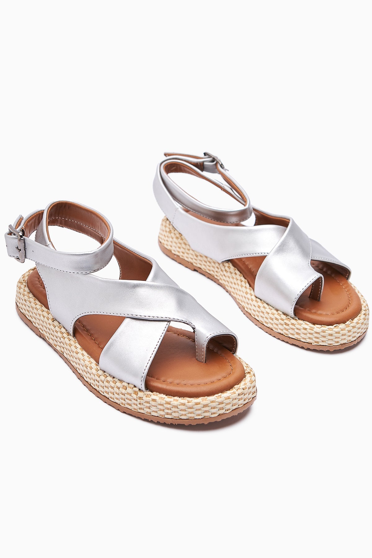 Kani Silver Thong Women's Sandals