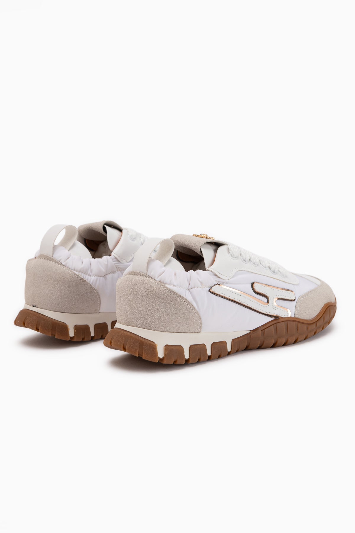 Jessica White Beige Suede Detailed Women’s Sneakers