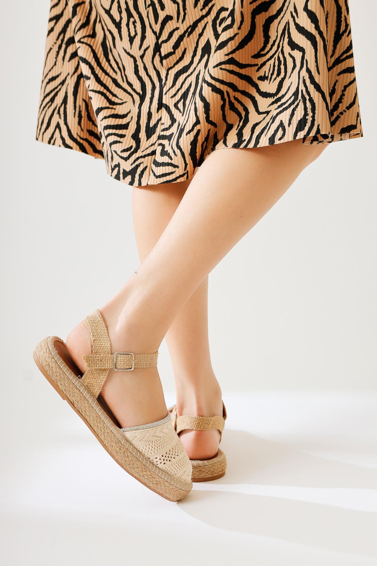 Lorna – Beige Casual Espadrille (Women)