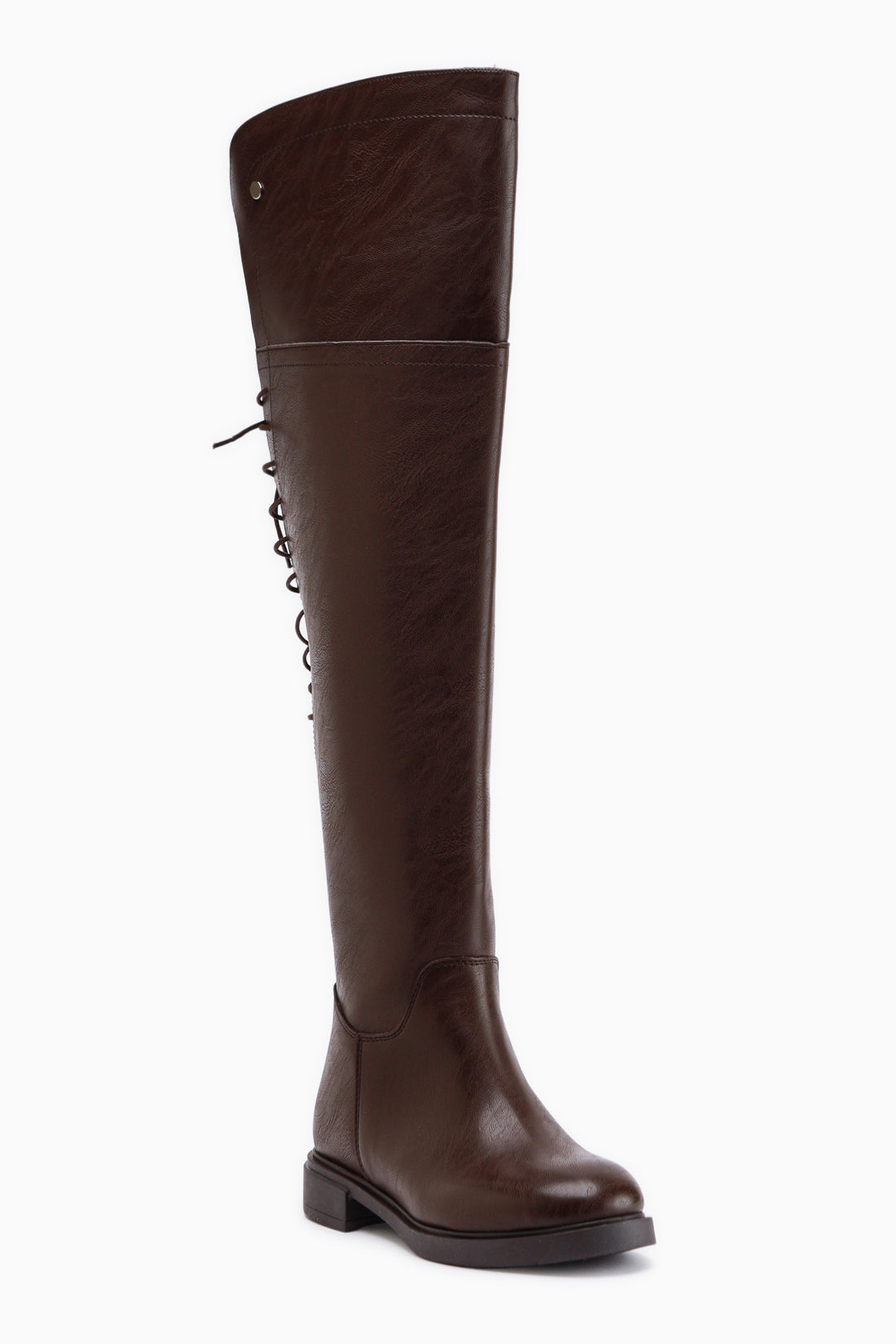 Monie Brown Lace Detailed Women’s Knee High Boots
