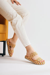 Nemie Mustard Rope Sandals