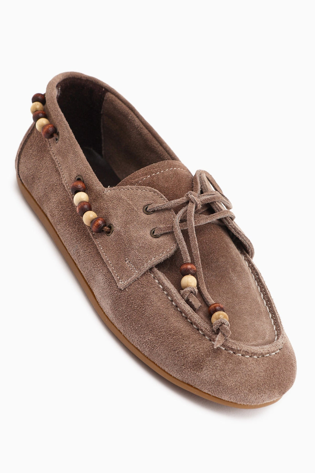 Liah – Genuine Leather Taupe Loafer (Women)