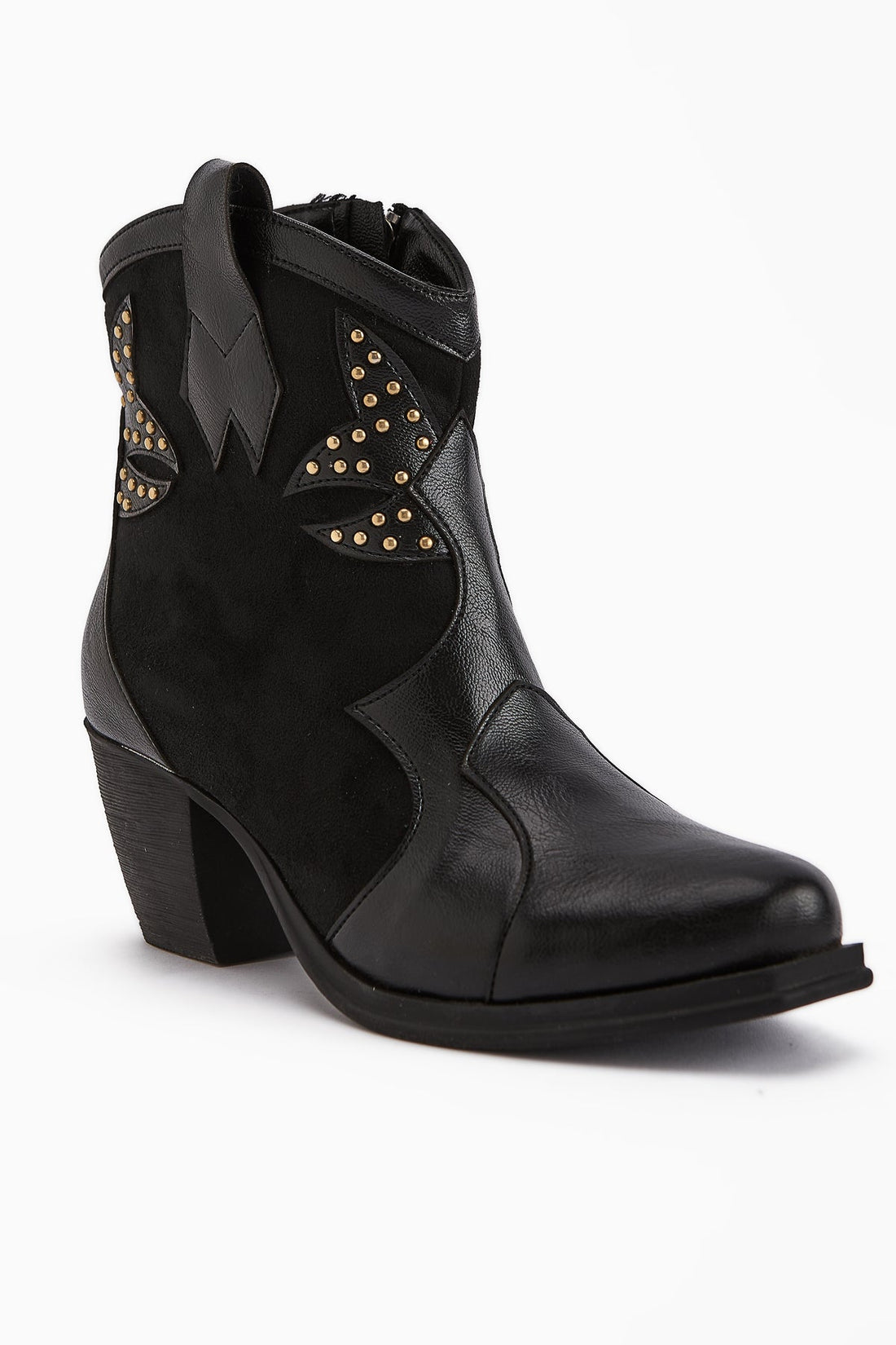 Lowis – Black Trok-Detail Cowboy Western Boot (Women)