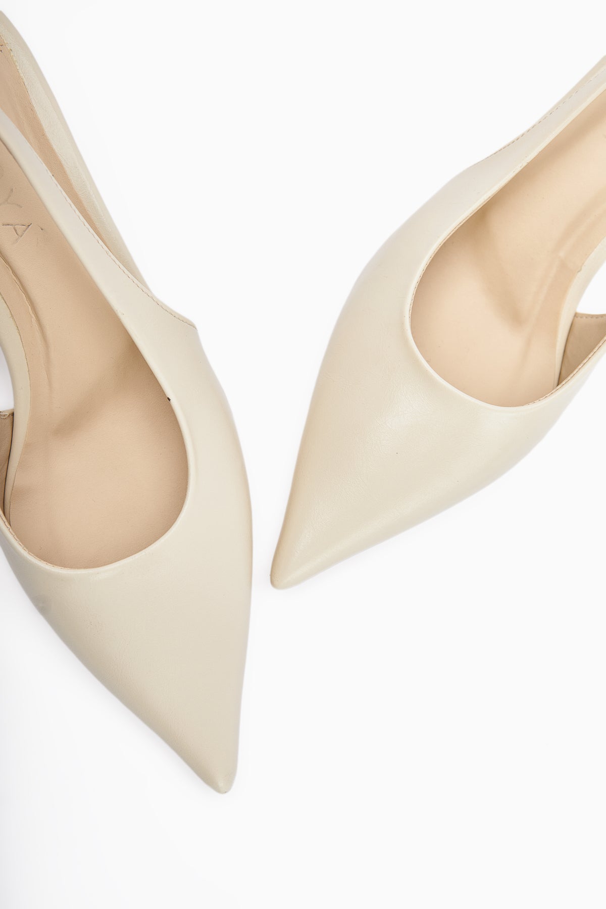 Sanni Beige Pointed Toe Women’s Heeled Sandal