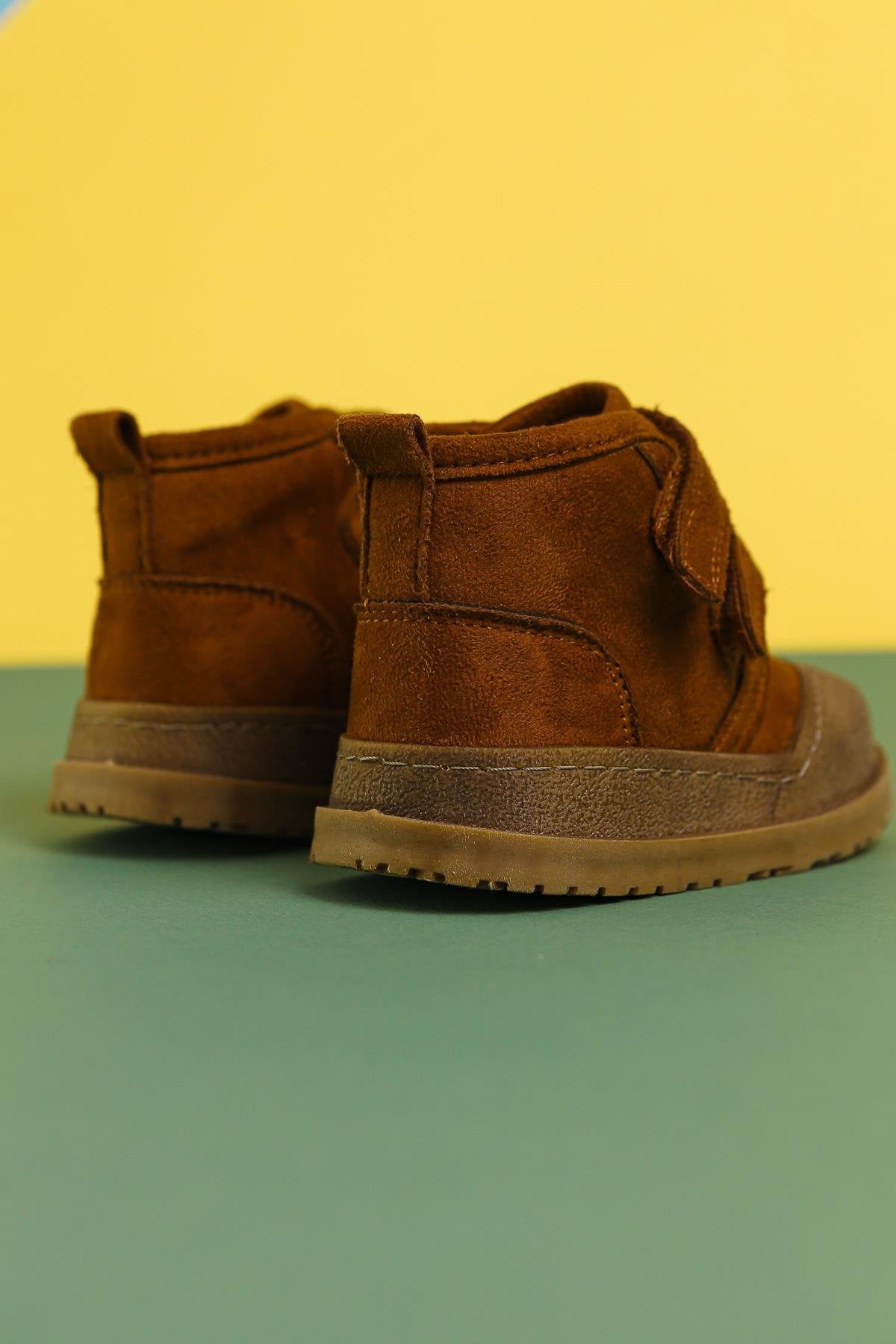 Heddy Taba Suede Velcro Baby Boots