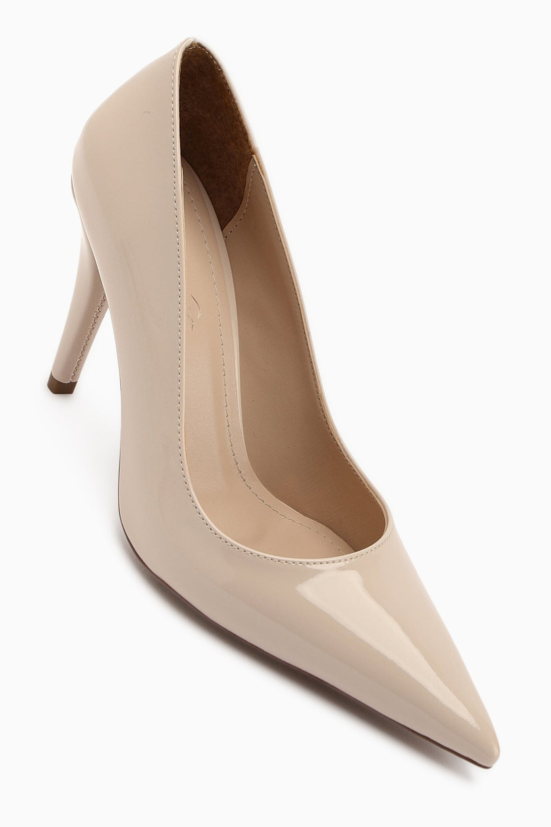 Nancy Women's Ecru Patent Leather Stiletto Heels