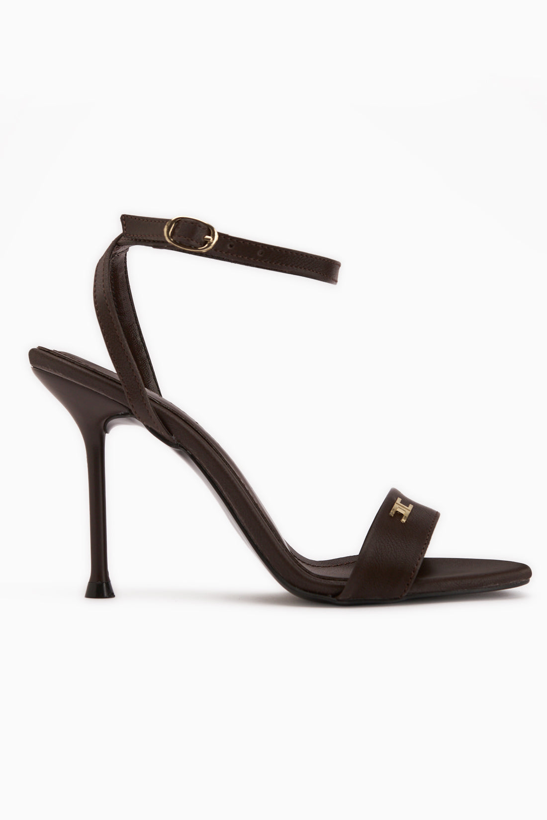 Jamila Brown Ankle Strap Thin Heeled Women’s Shoes