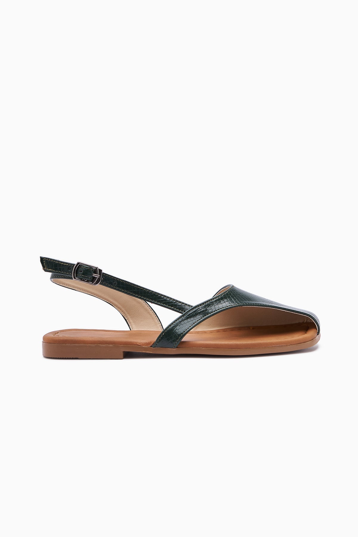 Agnez Green Belt Detailed Women's Sandal