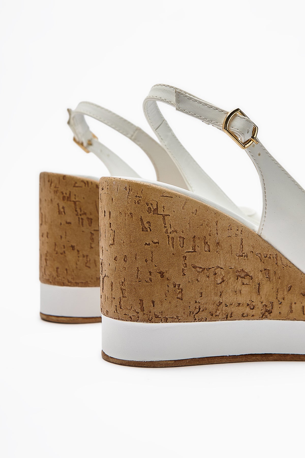 Jenny Women's White Platform Heels