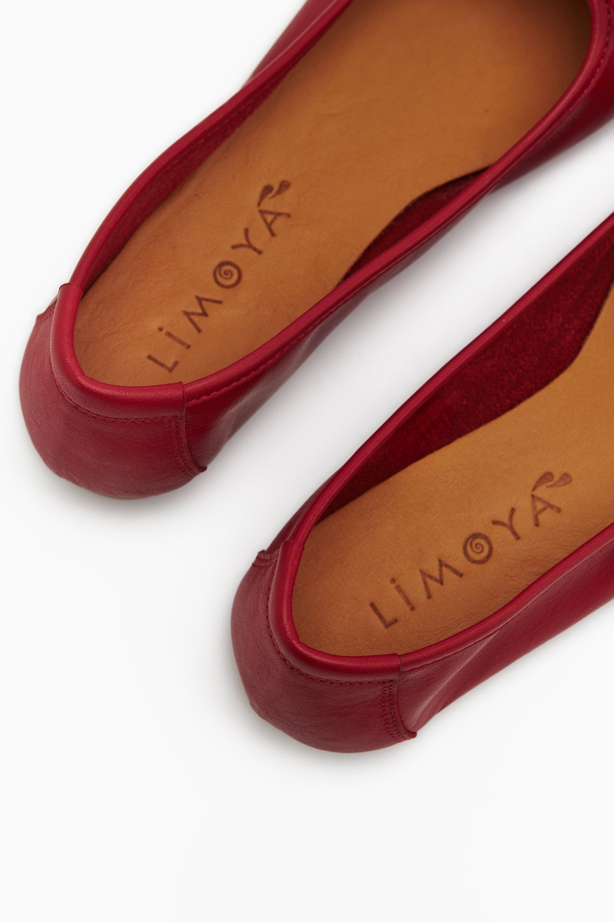 Anjela Genuine Leather Red Bow Detailed Women’s Ballet Flats