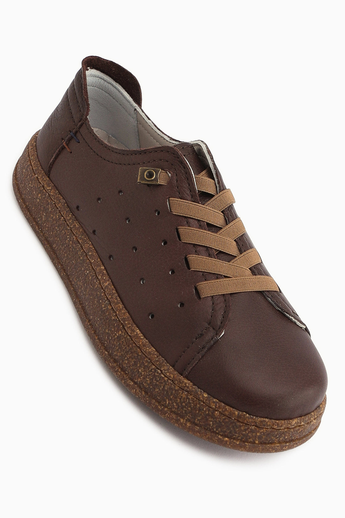 Judi Genuine Leather Brown Comfortable Sole Women’s Sneakers