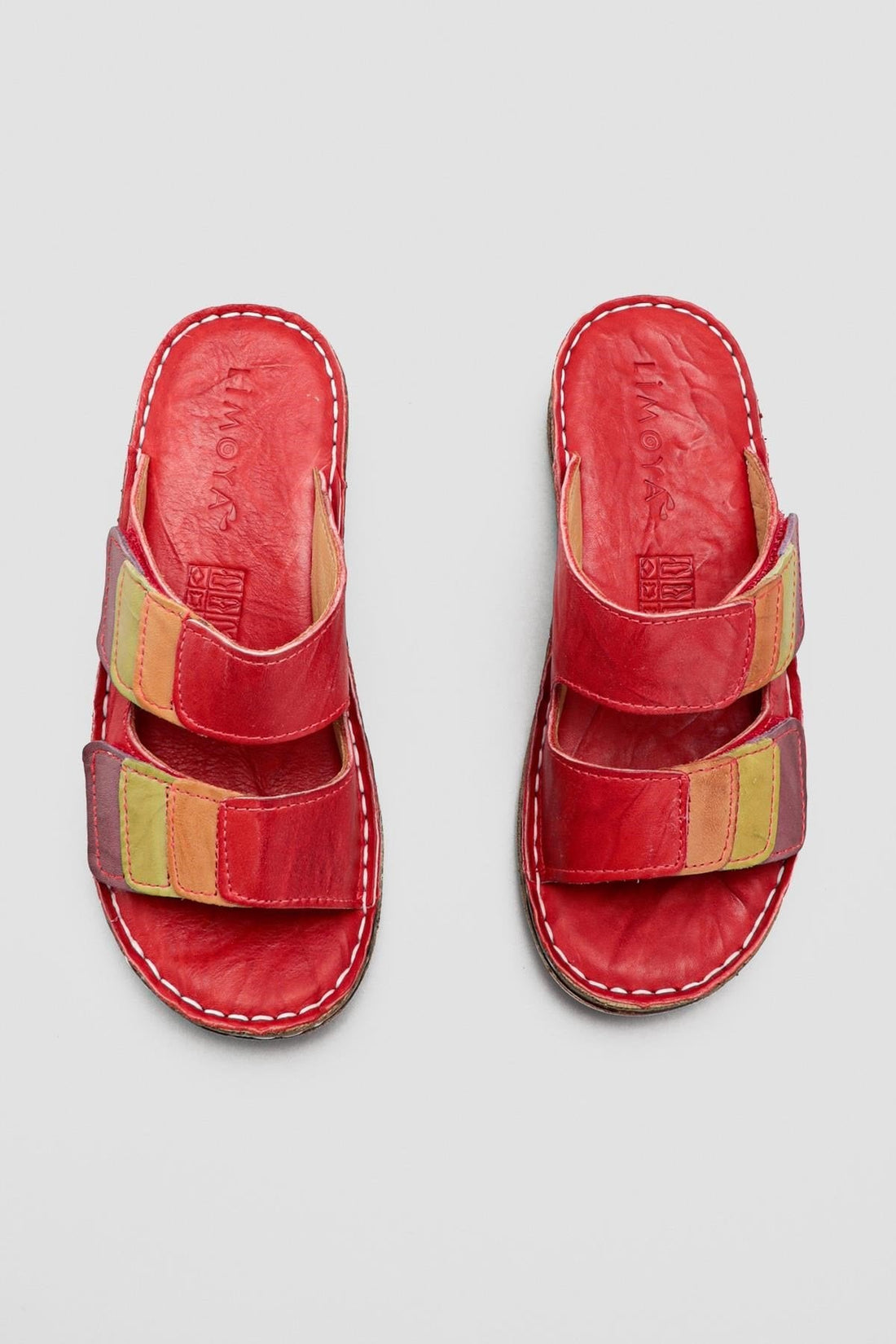 Kassid Genuine Leather – Red Slide (Women)