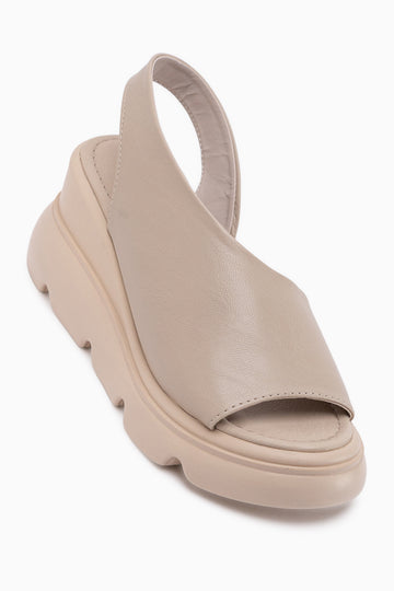 Lima Beige Thick Sole Open Toe Women’s Sandal