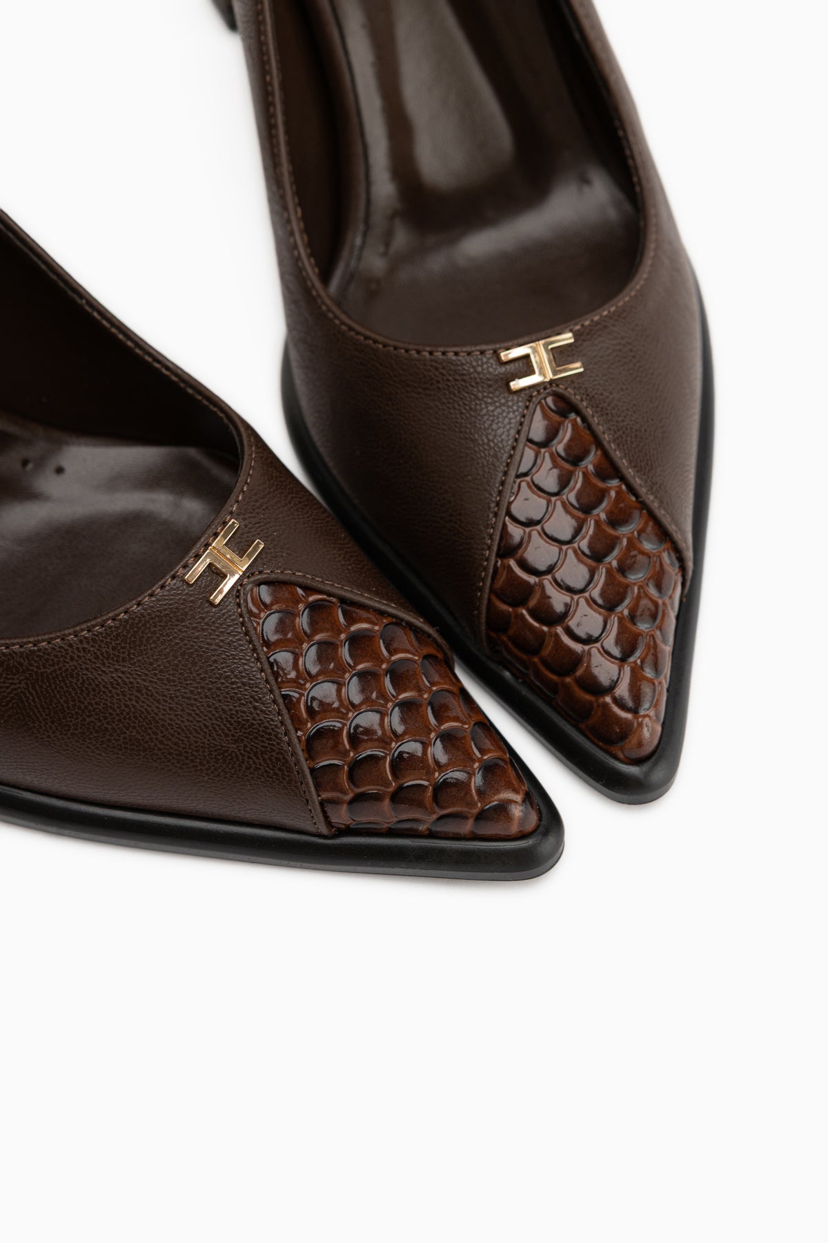 Lesa Brown Pointed Toe Women’s Heeled Shoes