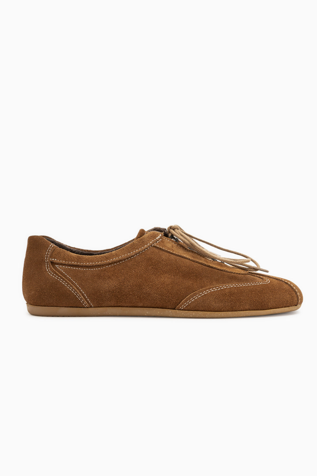 Berry Genuine Leather Camel Suede Lace-Up Casual Women’s Shoes