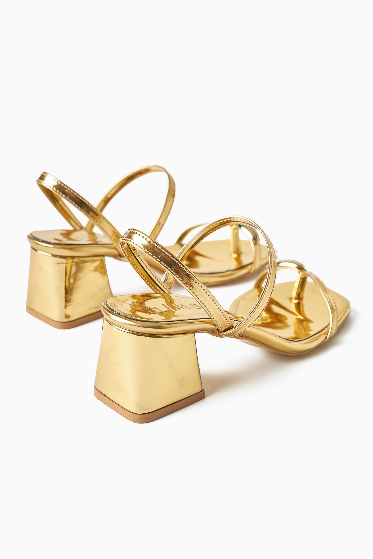 Selenya - Gold Buckle-Detail Toe-Post Sandal (Women)